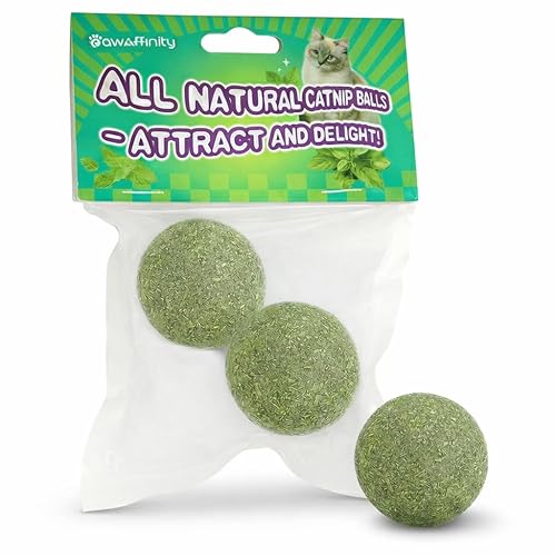 Natural Catnip Balls for Cats – 2 Pack Compressed Catnip