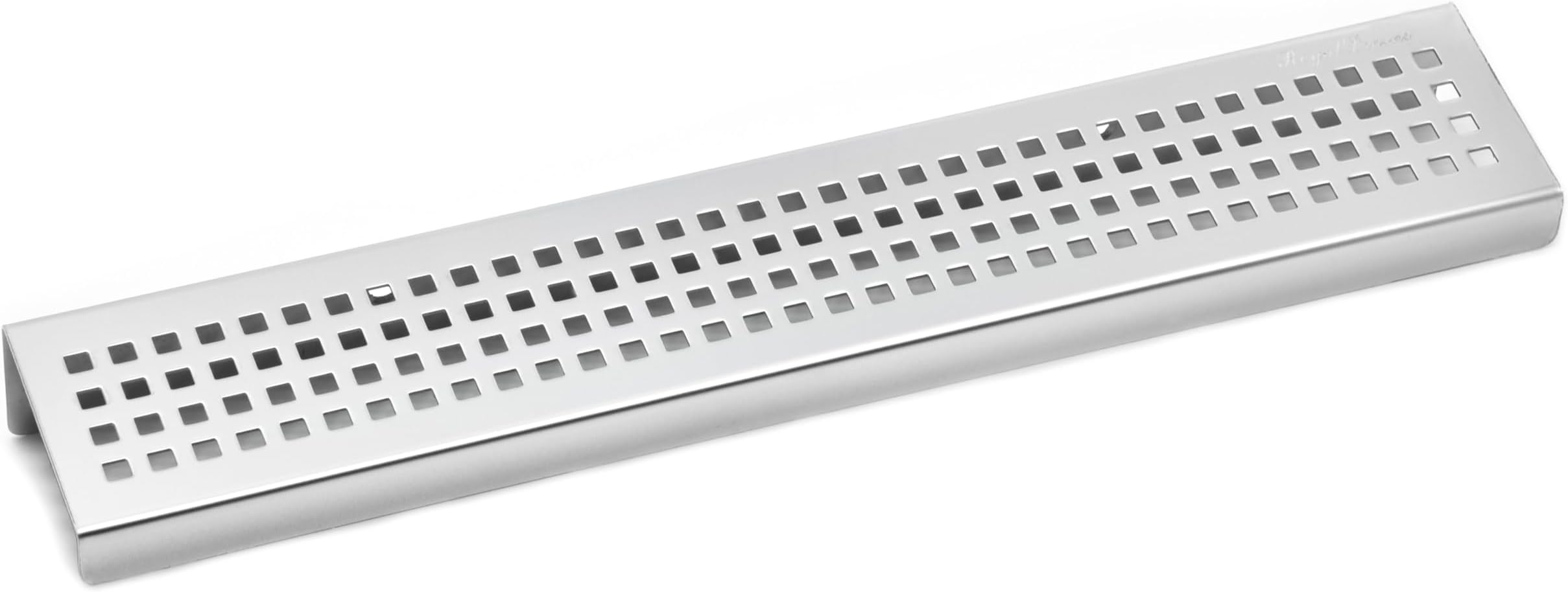 SereneDrains Stainless Steel Rectangular Bathroom Shelf Traditional Square 12โ Polished Chrome Wall Mount Shower Shelf for Bathroom Kitchen Hardware Included