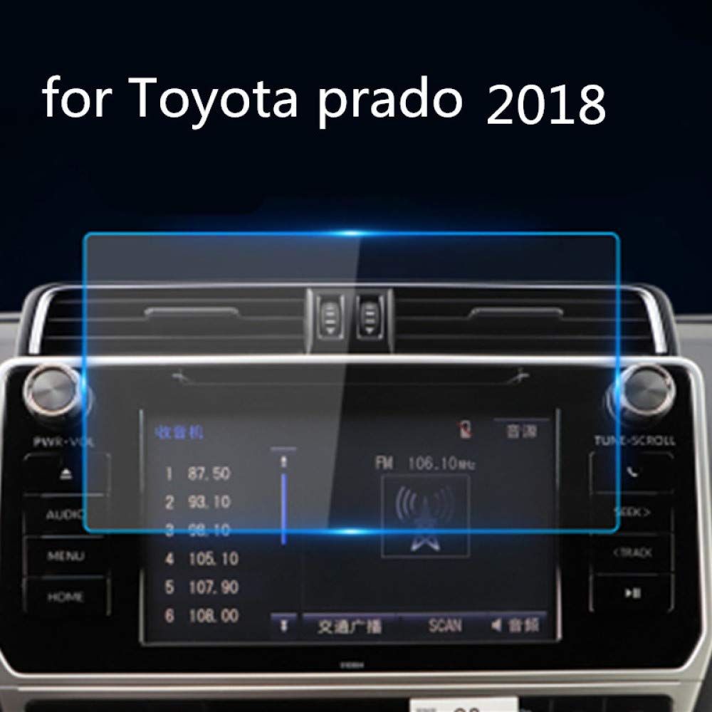 OIOBOMBG For Toyoda Prado 2018,Car Navigation Screen Protector Central Control Display Screen,tempered Glass Screen Protective Film