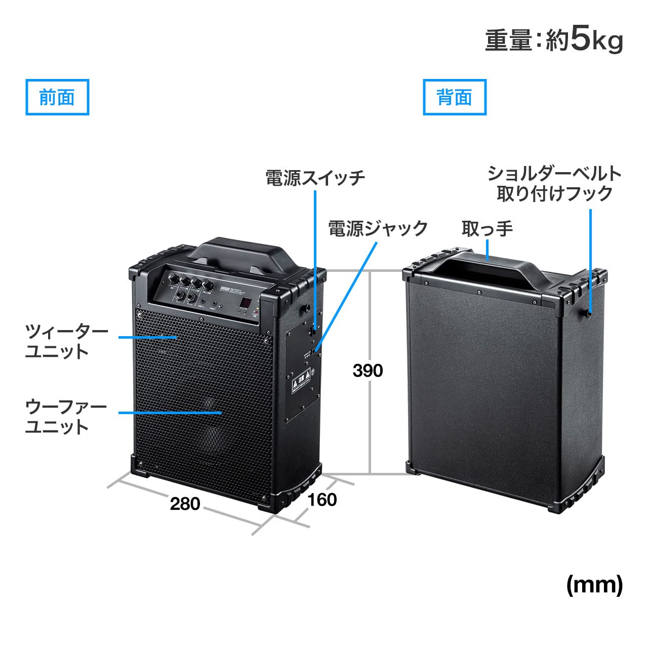 Amazon.co.jp: サンワサプライ アウトレット 拡声器スピーカー
