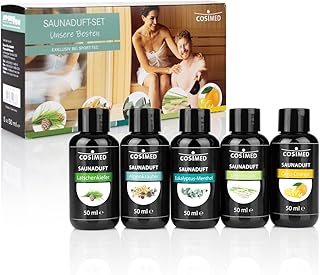 Sport-Tec Saunadüfte Probierset - Saunaaufguss Konzentrat 5x50 ml - Entspannende Aromatherapie für Ihre Sauna - Luxuriöser Duftmix mit natürlichen Inhaltsstoffen