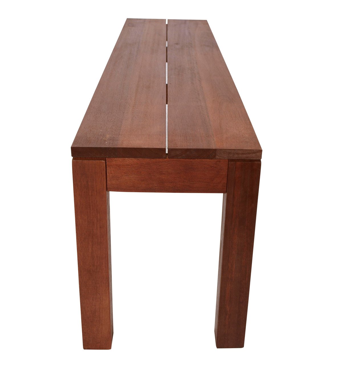 DEGAMO Hockerbank Brasilia 150cm ohne Rückenlehne, Eukalyptus Hartholz, FSC®-Zertifiziert
