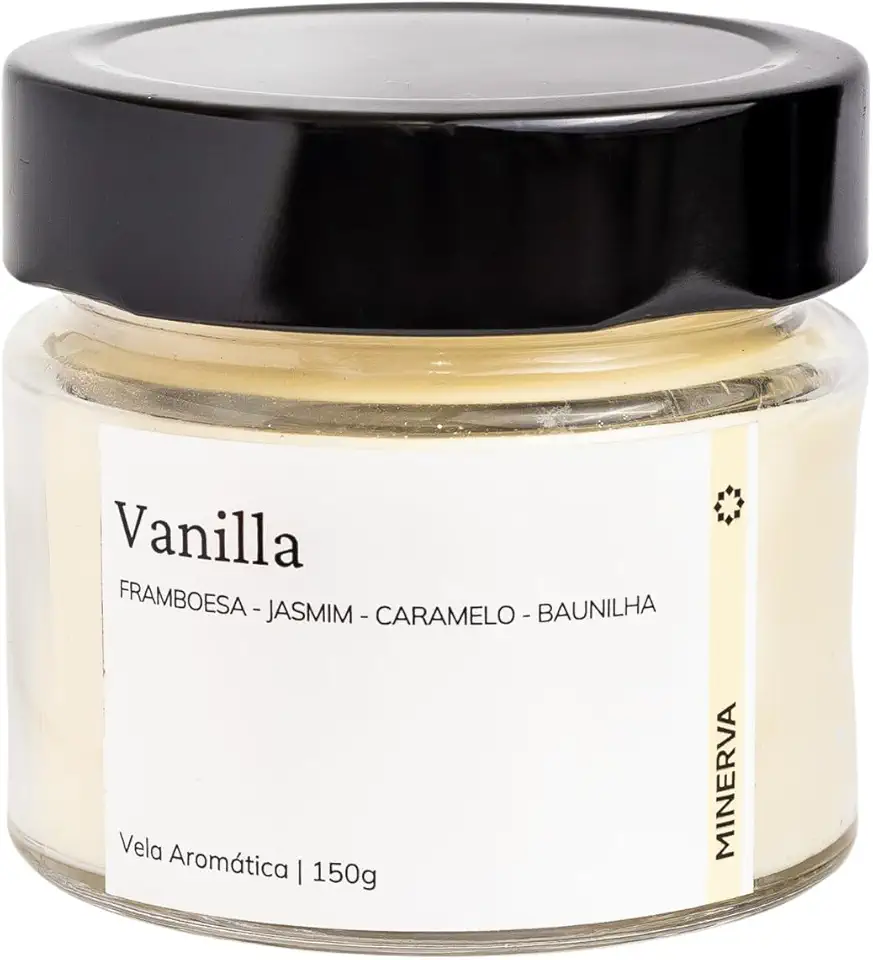 MINERVA - Vela Aromatica Perfumada Aroma de VANILLA BAUNILHA - 150g