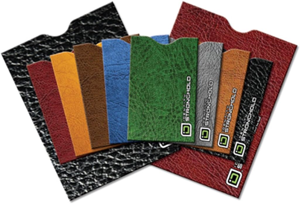 Identity Stronghold Designer Sleeve Combo Pack, Leather Look Collection, Pack of 10 (IDSHTVDESLEAL)