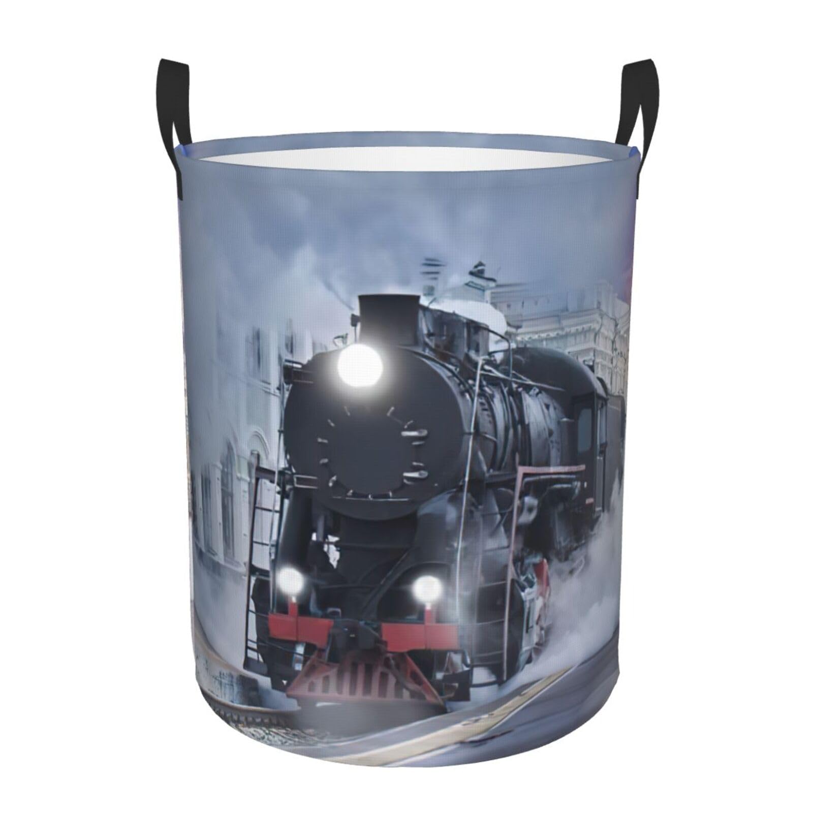 Panier à linge train à vapeur idéal pour ranger la chambre des enfants