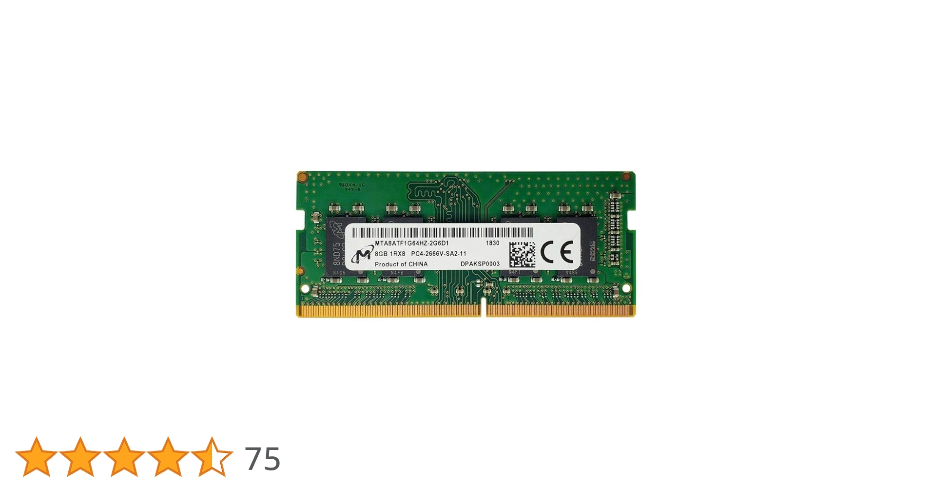 M icron 1RX8 PC4-2666V-SA2-11 8GB10枚セット Amazon.co.jp: Micron 8GB DDR4 1Rx8 PC4-2666V-SA2