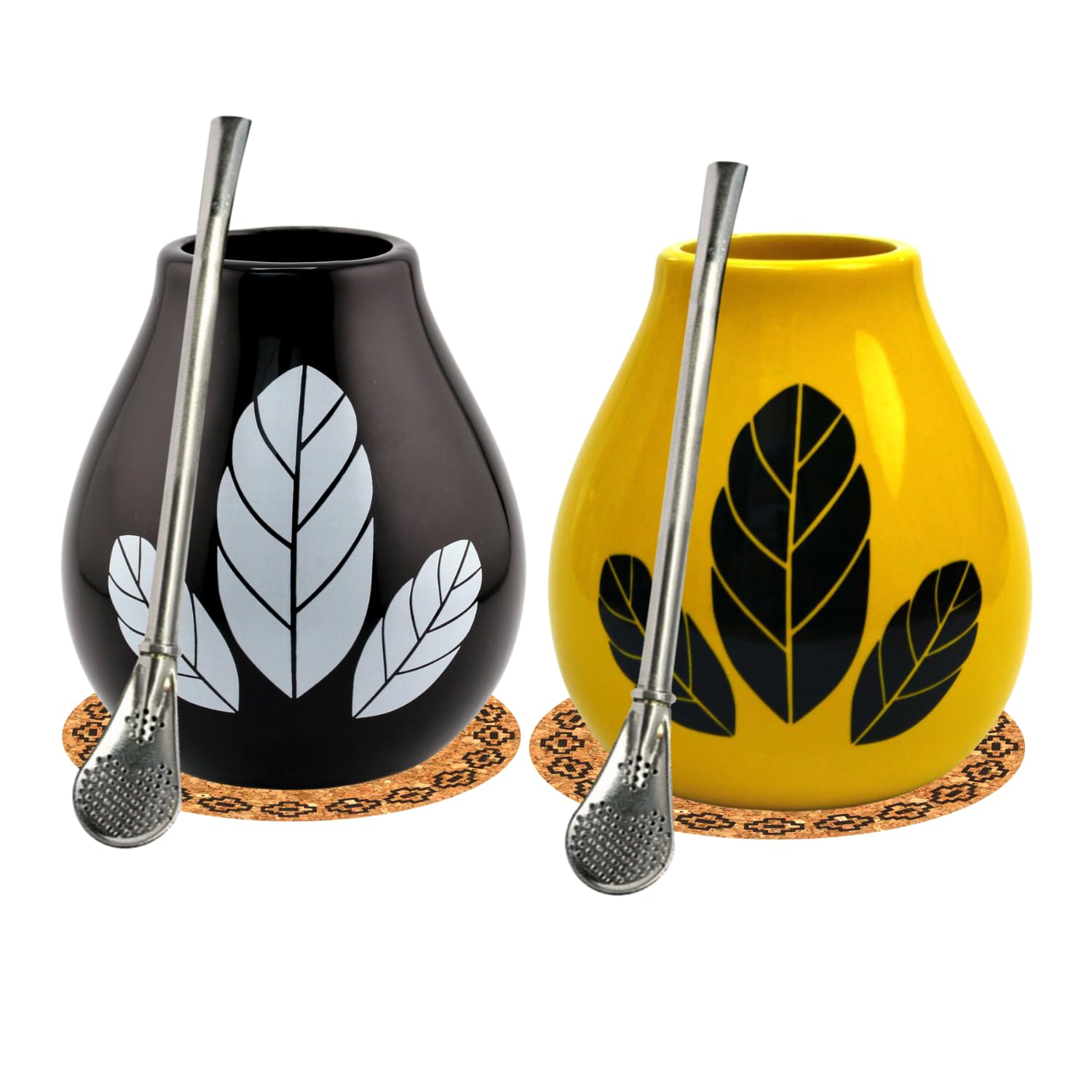 Tasse à thé maté céramique 350ml Hoja pour vos pauses détox et bien-être