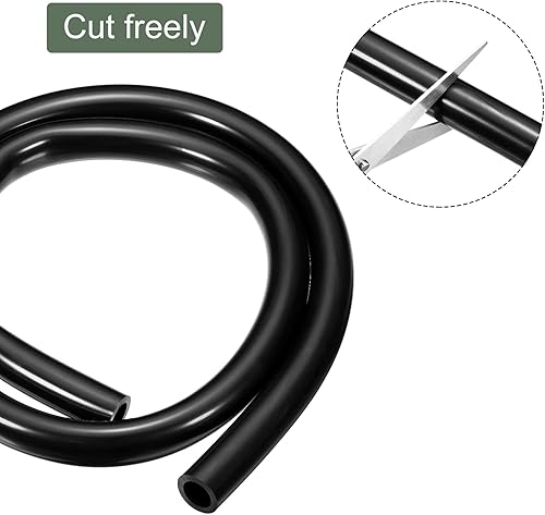 Miniatura 137 de YOKIVE Tubo de silicona, transferencia de agua ideal para bomba (transparente, 0.079x0.118 in IDxOD, 3.3 ft) Claro,Transparente,Gris,forro polar