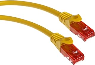 Maclean MCTV-300,301,302,303 - Cable patchcord Ethernet Cable de conexión, 2X RJ45 UTP Cat6, 1.000 Mbit/s Disponible en Diferentes Longitudes y Colores (3m, Y)