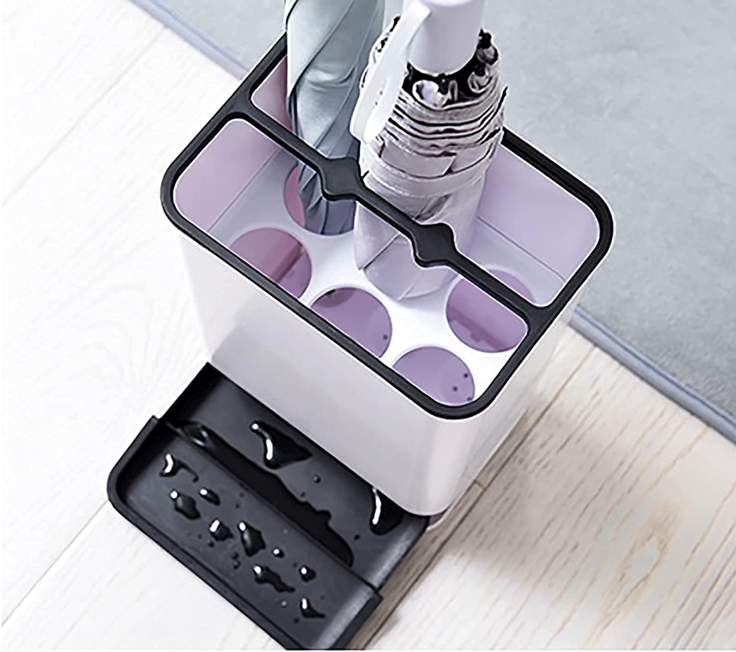 傘立て、傘立てシンプルメタル、傘バケツ、ドリップトレイフック付き、省スペース M3ZLJAPAN 傘立て メタル傘立て モダン 傘ホルダー 家庭用 屋内&屋外  鉄製傘バケツ ドリップトレイ付き フロント M3ZLJAPAN 玄関の金属製傘立てと屋内用の黒い傘立て。 ドリップトレイ ... 傘立て プラスチック製 ドリップトレイ付き 屋内 省スペース 自宅 オフィス 玄関用 バケツ