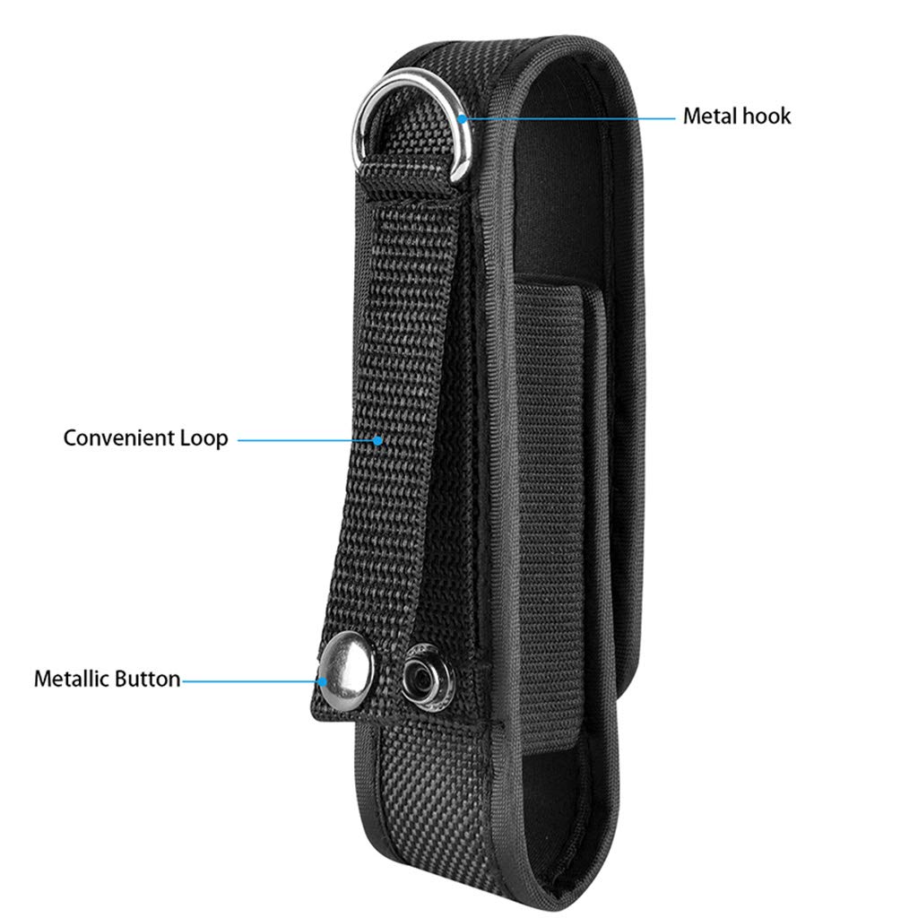 Custodia Da Cintura Impermeabile Per Torcia E Batterie – Porta Attrezzi In Nylon, Regolabile E Sicura - 2