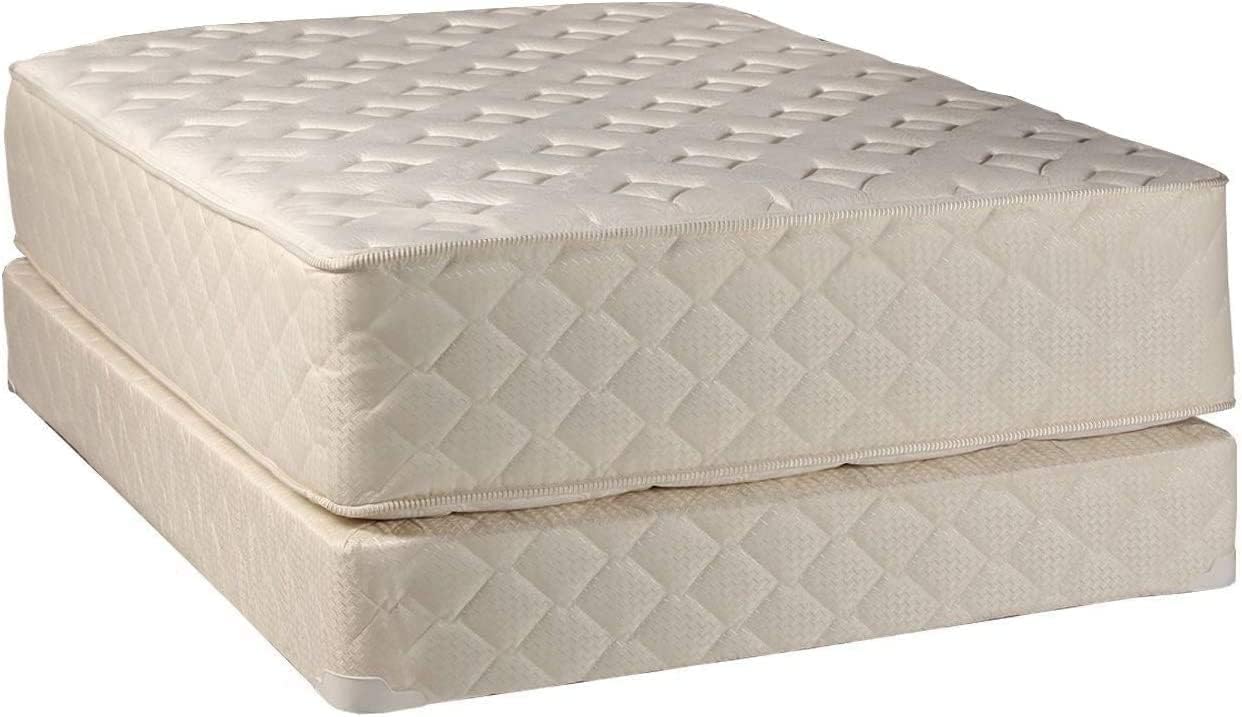 DS Solutions USA Highlight Luxury Firm Queen Size Mattress Set with Mattress Cover Protector Included – Fully Assembled, Spine Support, Innerspring Coils, Premium Edge Guards, Longlasting Comfort