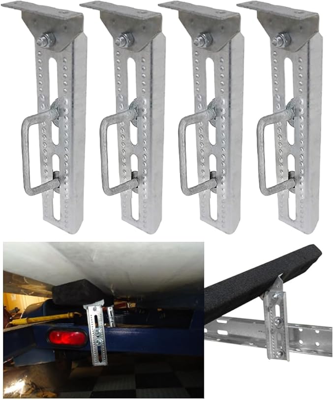 4 Sets 8in Heavy Duty Galvanized Swivel Top Boat Trailer