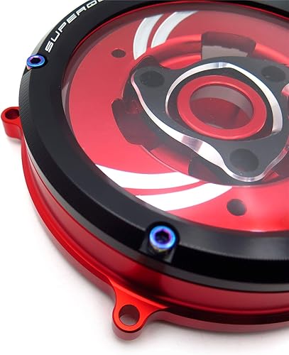 Miniatura 4 de Elegante cubierta transparente de embrague de carreras y retención de resorte compatible con Ducati 1199 1299 959 Panigale RS 2012-2016 (ver ajuste)