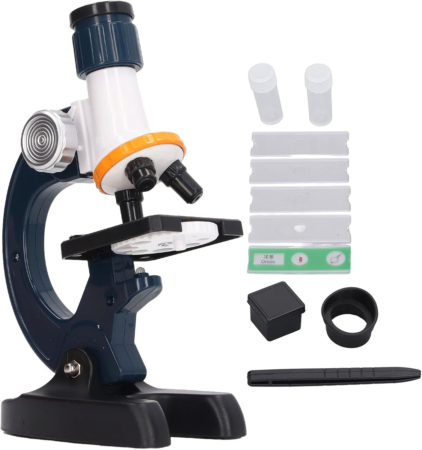 Microscopio para Niños, 1200x Iluminación LED Educativa Interesante Diseño Ergonómico Microscopio para Estudiantes de Ciencia de Plástico para Mayores de 6 Años, Gran Conjunto de Proyectos de Ciencia