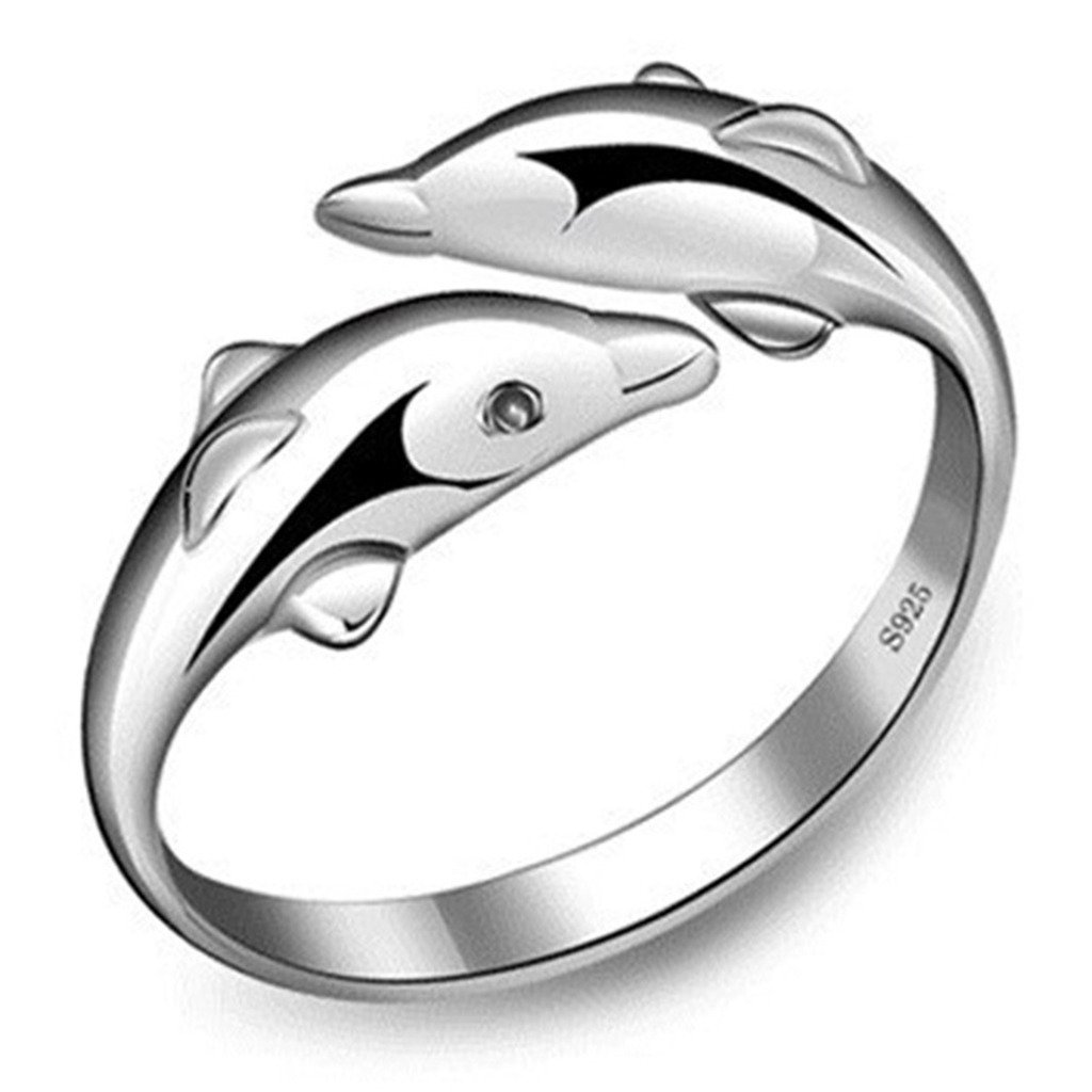 Peora Silver Plated Metal Dolphin Ring For Women And Girls, Free Size (B073TWXRJ9) Amazon Price History, Amazon Price Tracker