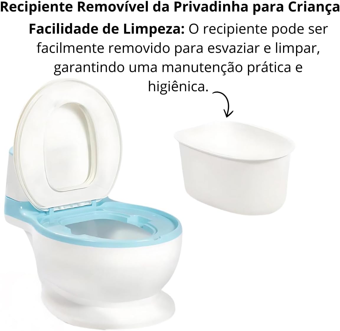 Penico Troninho Privadinha Infantil Menino Desfralde Inteligente Azul Portátil Antiderrapante e Educativo Penico Troninho Privadinha Infantil Menino Desfralde Inteligente Azul Portátil Antiderrapante e Educativo