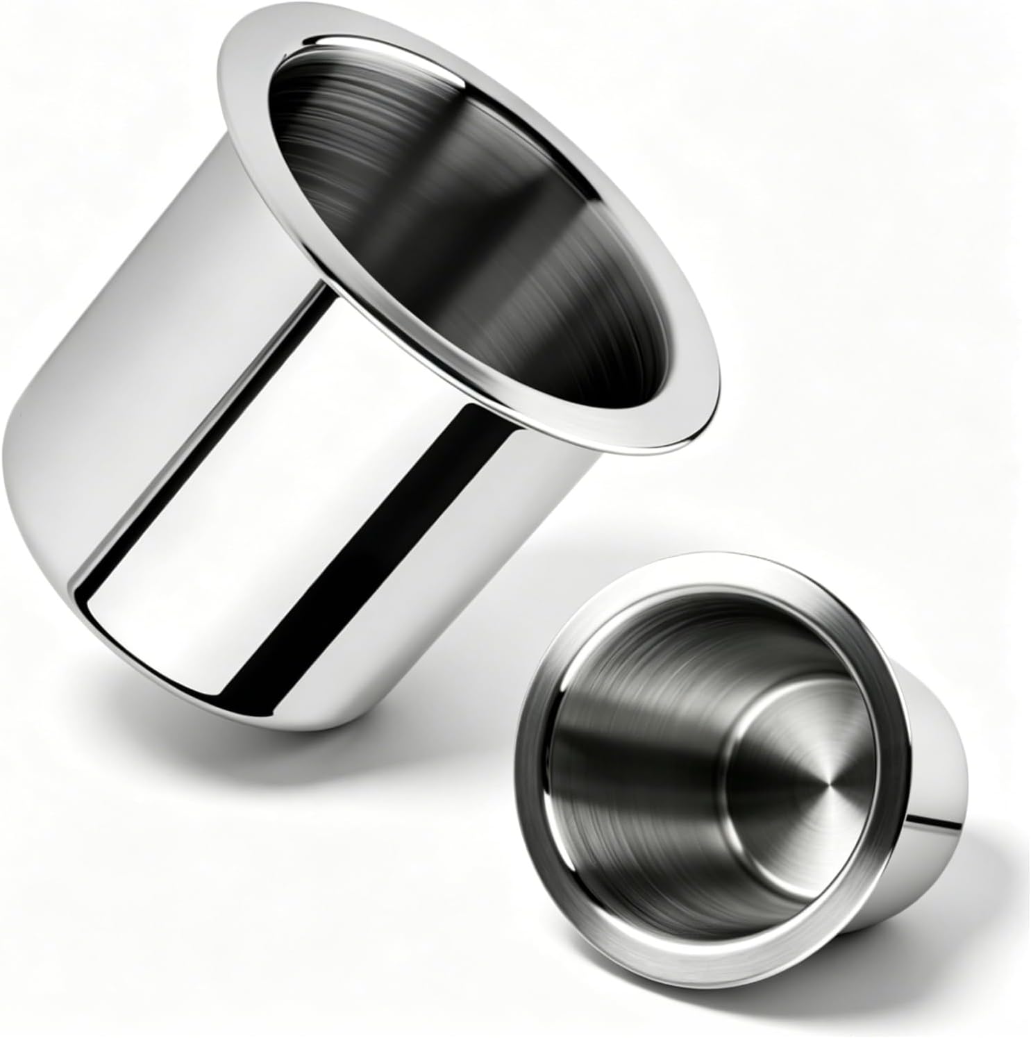 New Drop in Cup Holder,Stainless Steel Drink Holder for Car to Hold Cups Securely,3.26" Versatile Car Cup Holders Insert as Cars Organizer for Table/Cinema Sofa