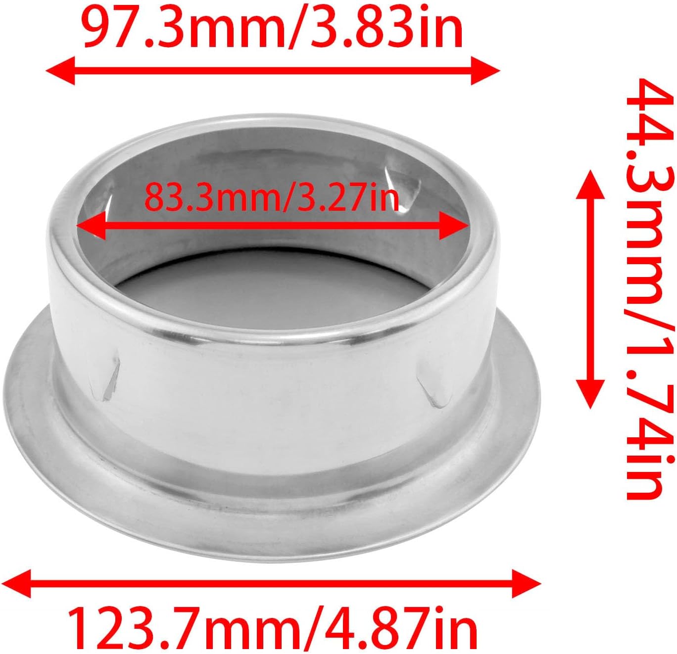 Lovelysp 1PCS Silver 4-Inch Chimney Cover