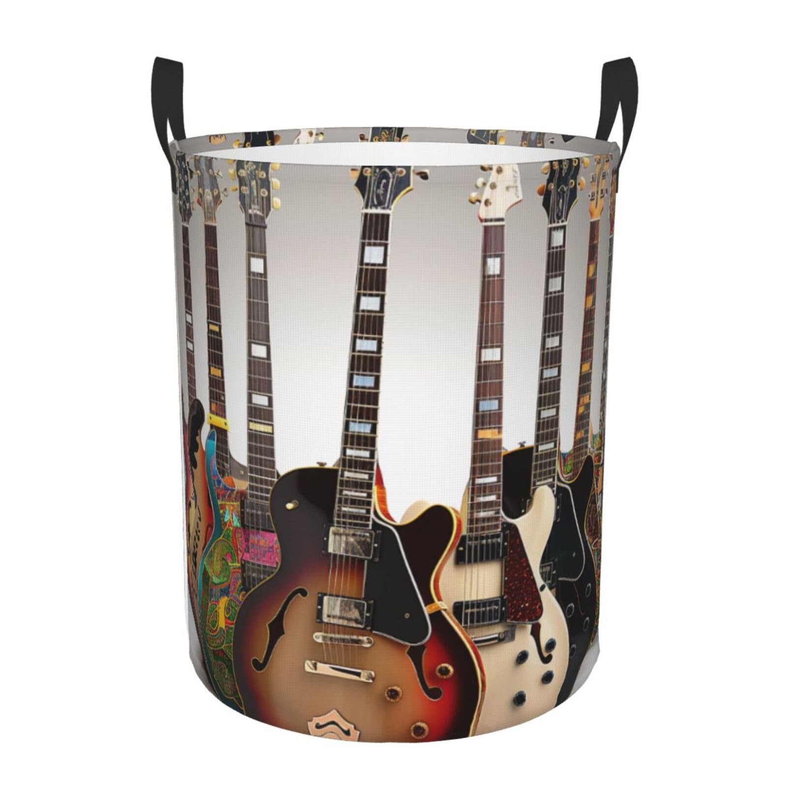 Panier à linge guitare 40x50cm en tissu imperméable pour chambre