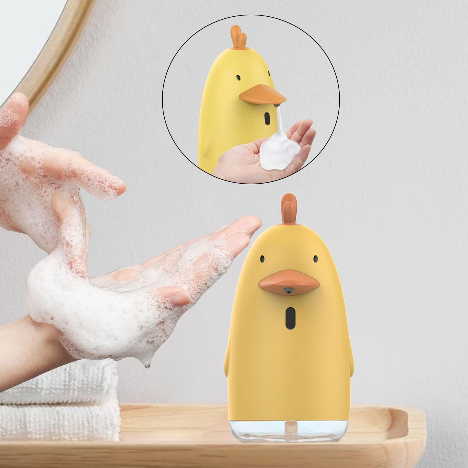 Dispensador Automático de Jabón de 350 Ml, Eléctrico Y Portátil para Baño, Cocina