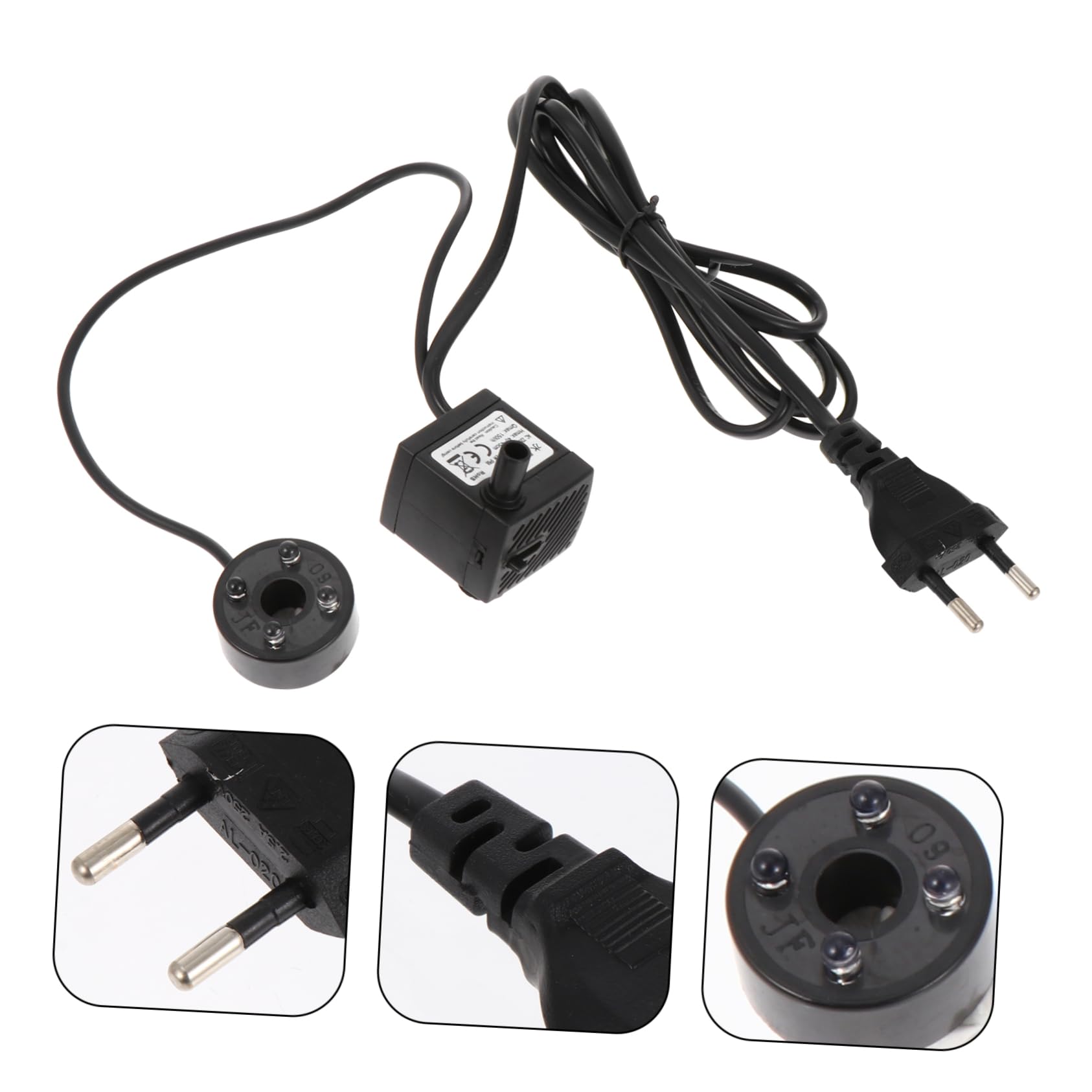 ERINGOGO 2 Pezzi Pompa Submersibile Silenziosa Regolabile e Illuminazione LED per Acquari e Fontane Decorative
