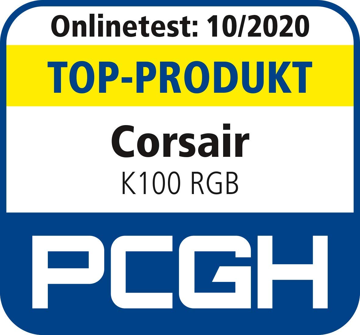 CORSAIR K100 RGB Optisch-Mechanische Gaming-Tastatur OPX Linear PBT Double-Shot QWERTZ DE Schwarz