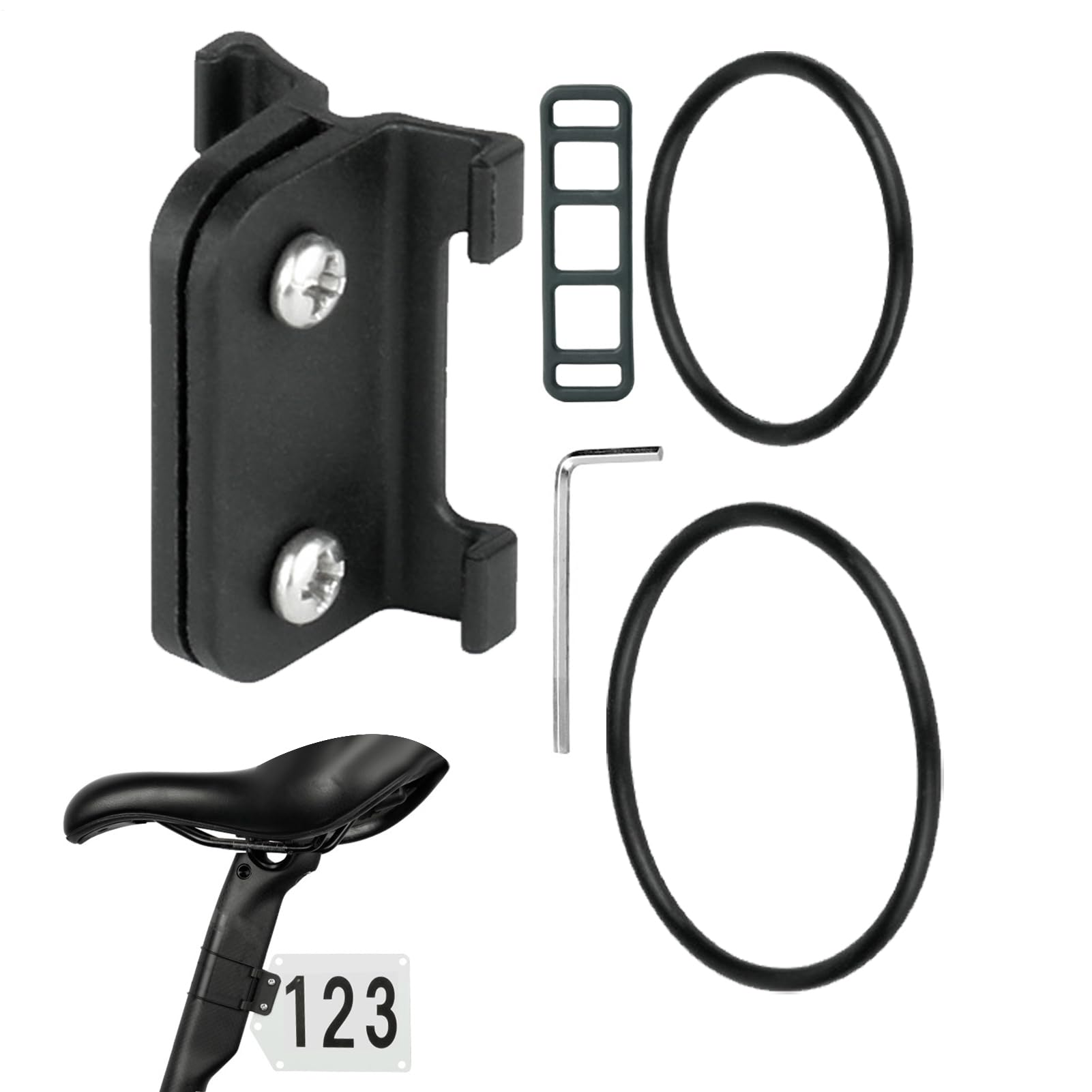 Monte Tag para Bicicletas - Puerta De Placa De Número De con Duradero | Accesorio De Ciclismo Ligero para Competiciones De Bicicleta, Eventos De Carreras, Deportes Al Aire Libre, Bi