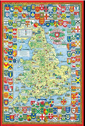 JG Historical Map of England and Wales 1000 Piece Jigsaw Puzzle