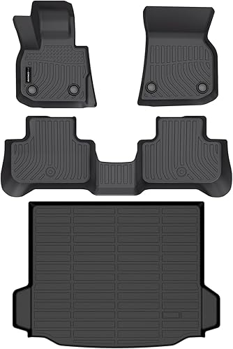 Miniatura 8 de Auxko Alfombrillas para todo tipo de clima, aptas para BMW iX 2022-2024, forros de goma de elastómero termoplástico, accesorios para BMW iX