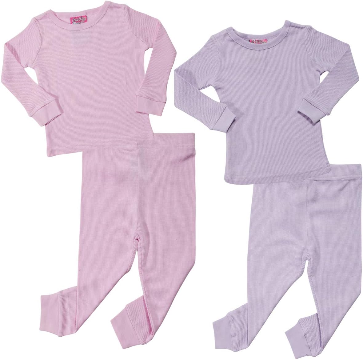Sweet & SassyInfant & Toddler Girls' 4-Piece Thermal Underwear Set