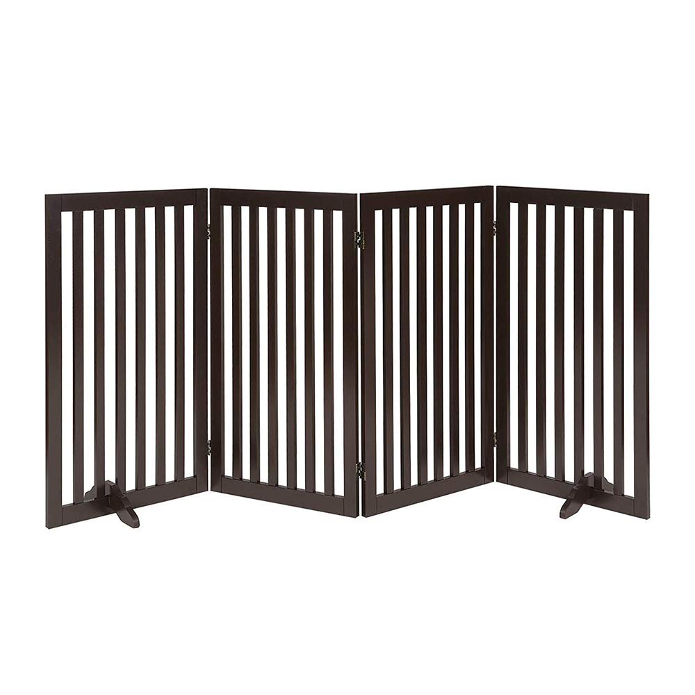 beeNbkks Freestanding Pet Gate for Dogs with 2PCS Support Feet