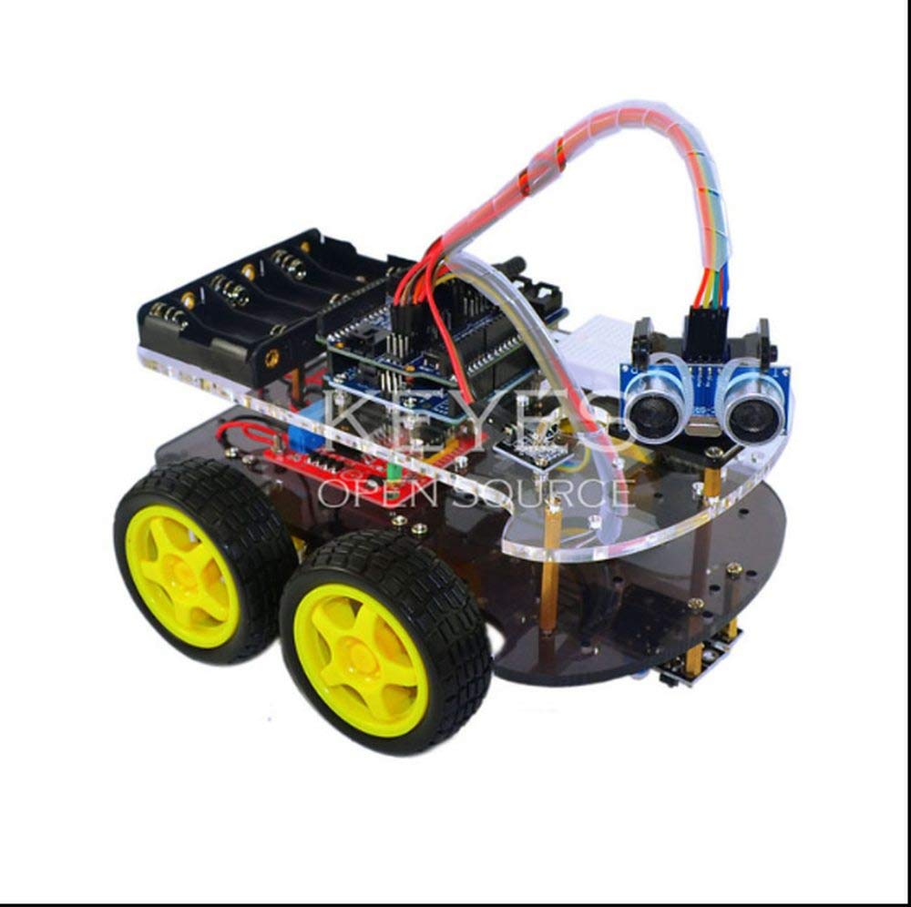 Multi-Functional Mini breadboard for Robot Car Assembly Kit Multi-Functional 4WD Robot Car Chassis Kits with UNO R3 170 Point