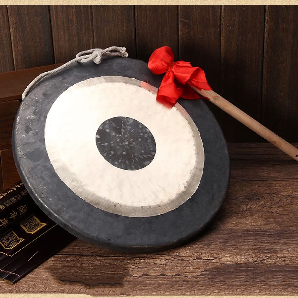 "gong gong tibetano gong+tibetano Gong nascosto che colpisce il gong gigante Gong cinese con gong e mano a martello selezionati per garantire la qualit��(Color:A,Size:30CM)"