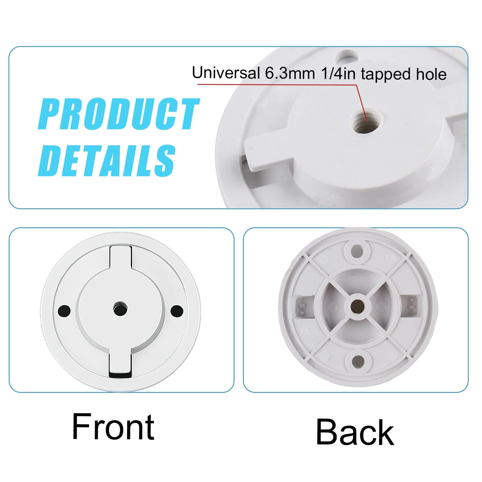 2PCS Soportes Cámara para Tapo C200, TP C210, IPC40C IPC42C, TPC42EW, IPC43AN, IPC43AW, MIPC451, Bases de Montaje para Cámara con Tornillos y Pernos de Expansión