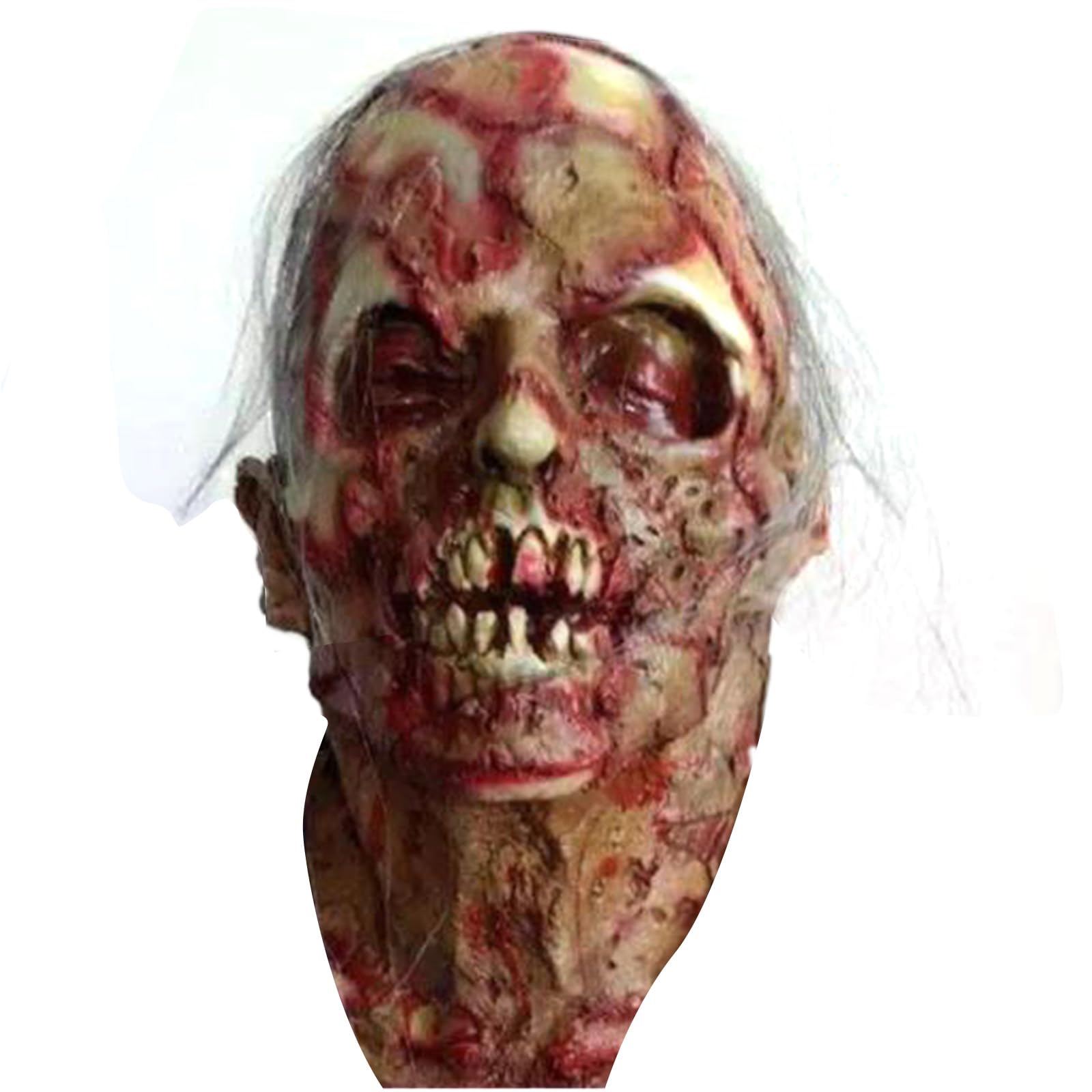 Scary Face Cover Latex Masquerade Halloween Horror Full Head For Fancy Dress Scary Face Mummy Party Halloween Horror Masquerade