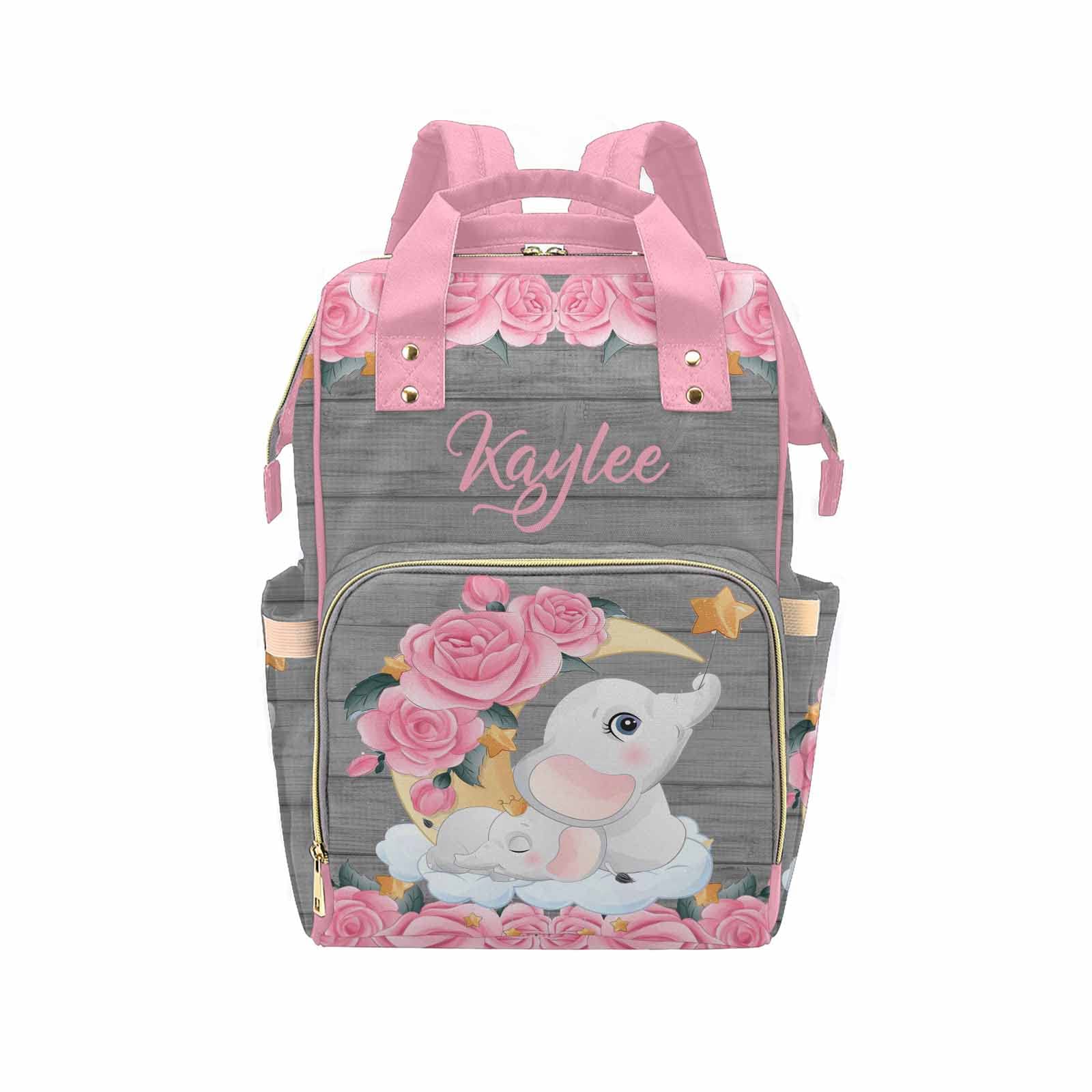 Newcos Custom Nursing Baby Bags with Name Customized Multi-Function Nursing Mommy Daypack Casual Mummy Backpack with Large Capacity