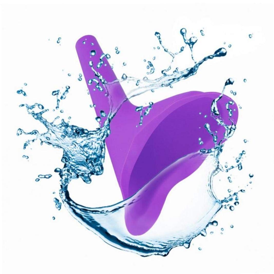 Lankater Women's 1Pcs Portable Camping Urine Device Funnel Urinal Travel Urination Toilet Stand Up And Pee Soft Random Color