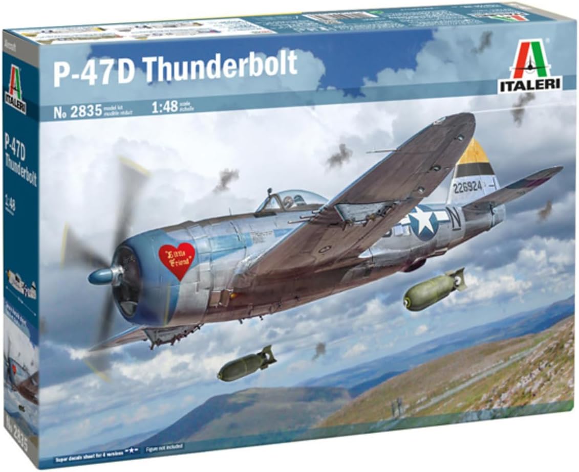 ITALERI IT2835 1/48 WW2 US P-47D Thunderbolt European Front Plastic Model (Airplane)