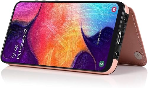 Vista 20 de Funda de teléfono para Samsung Galaxy A50 con protector de pantalla de vidrio templado y tarjetero con soporte para tarjetero, accesorios de cuero