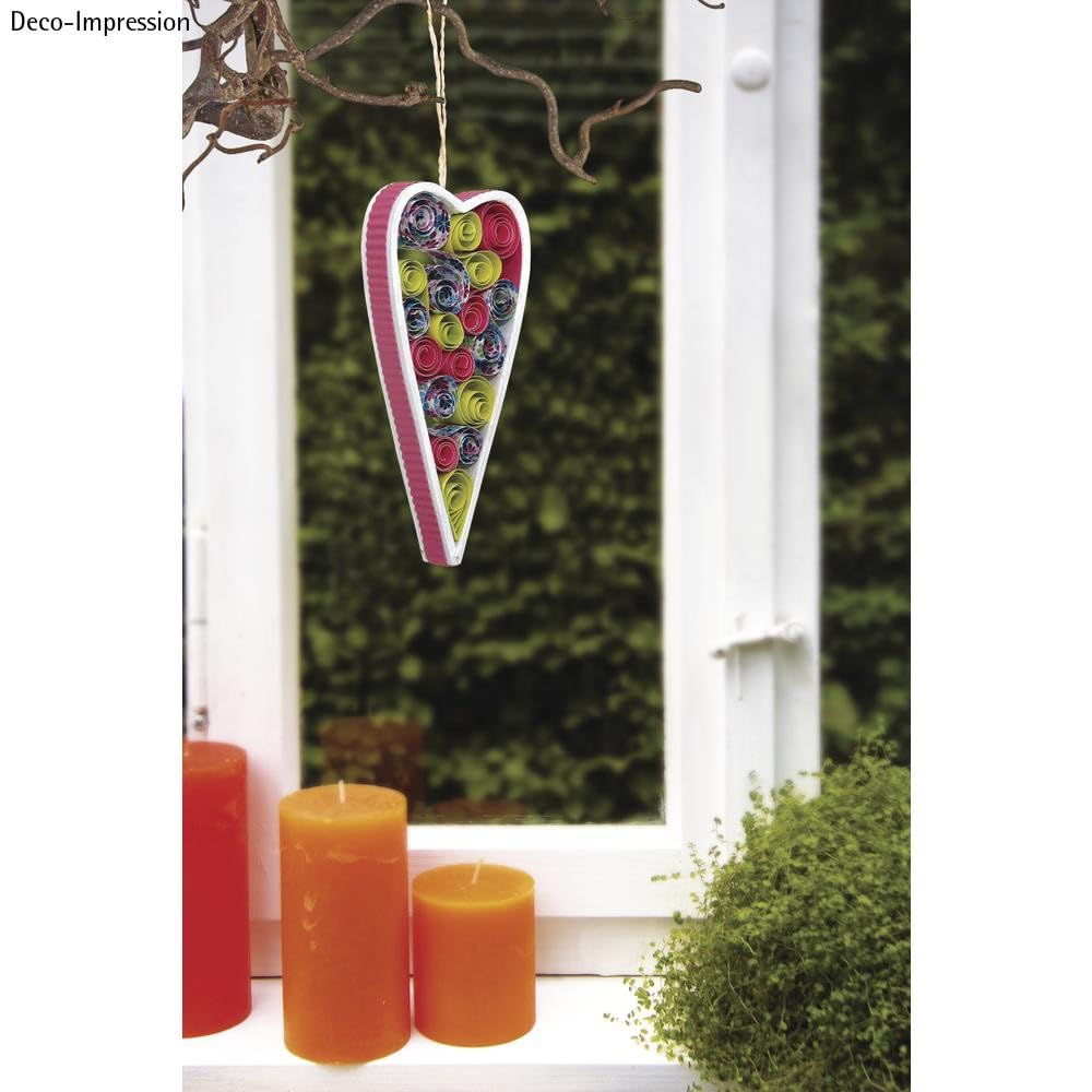 Rayher 67155102 Paper for Quilling, 53 x 0.6 cm, 80 g/m², Self-Service Bag of 100