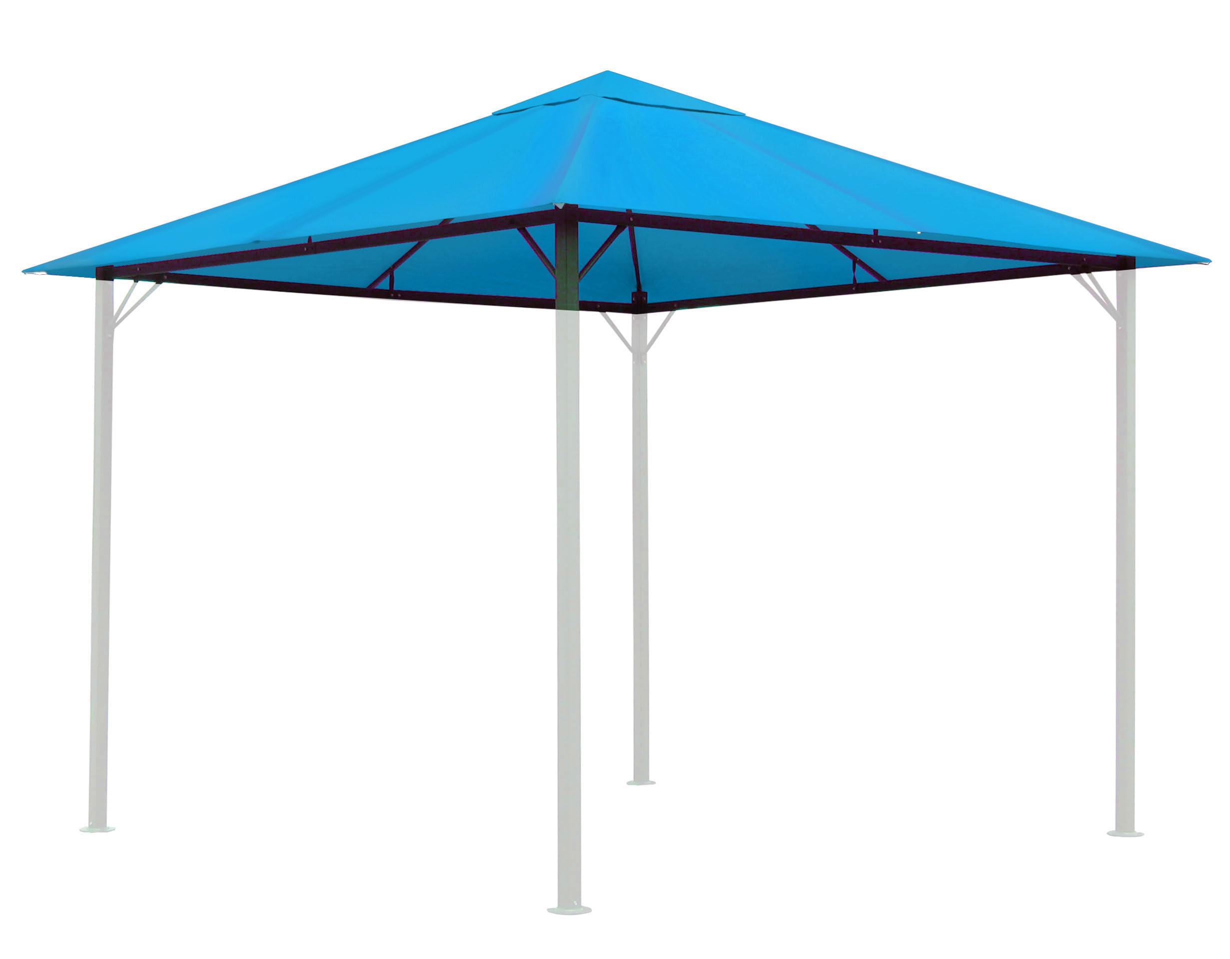 Toit de rechange pour tonnelle pavillon jardin 3x3 Horizon Blue