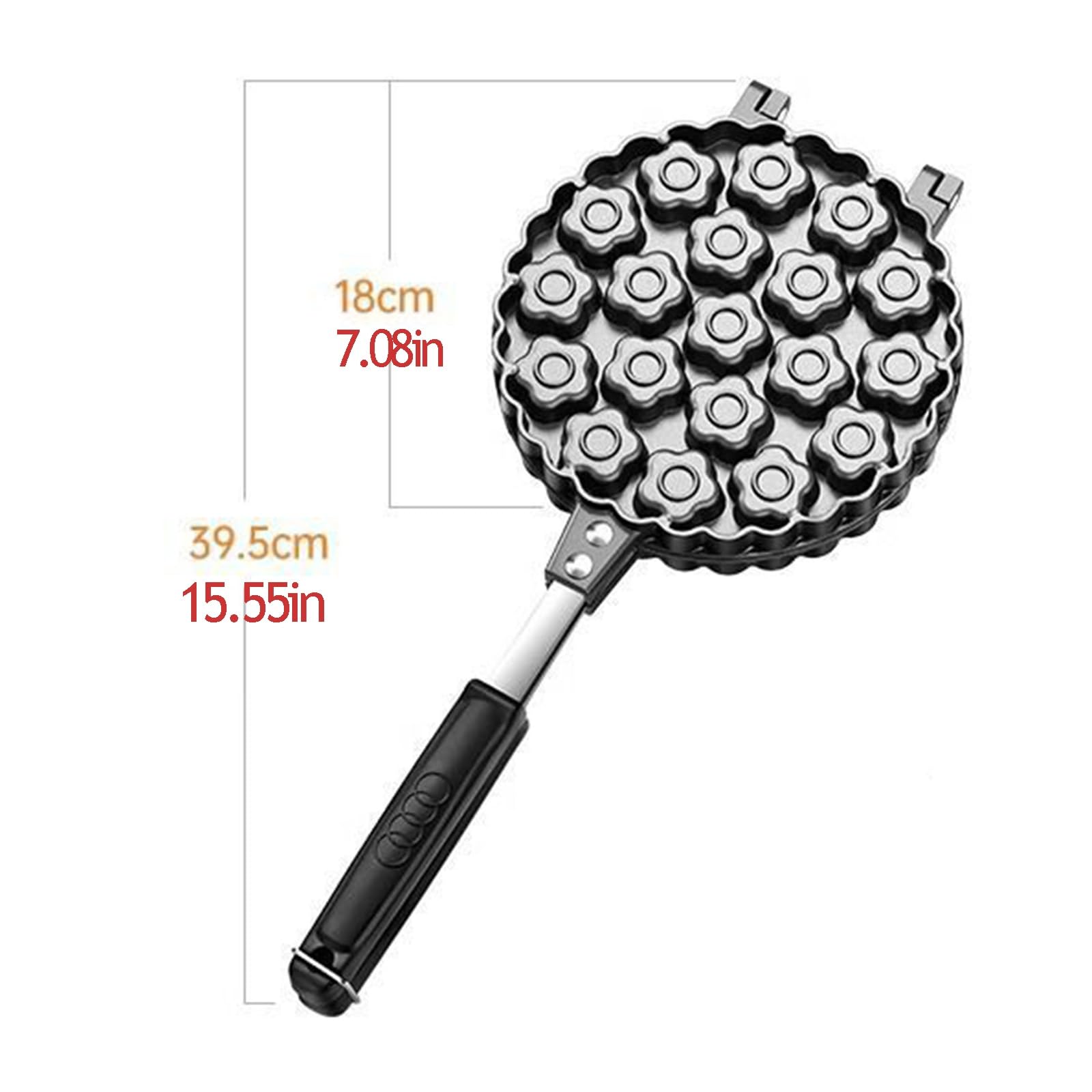 Máquina para hacer gofres de huevo con forma de flor de ciruelo, molde para pasteles, gofrera antiadherente de doble cara, ideal para el desayuno familiar.(Style 1)