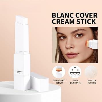 Color Changing Cream Foundation Stick with Makeup Brush,2 in 1 Colour Changing Foundation Stick for Mature Skin,Lightweight Full Coverage,Long-Lasting Full Coverage Cream for All Skin Types#Natural