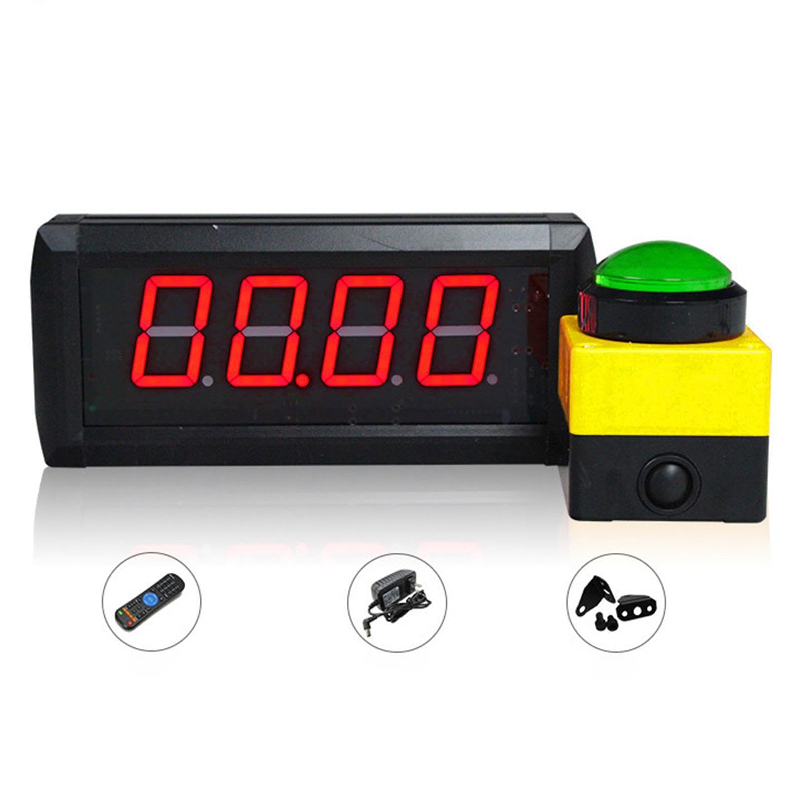 Temporizador Digital de aleación de Aluminio con Pantalla LED para Salas Juegos. Resistente y Duradero. Visualización Clara Las Actividades Juego. Etc.