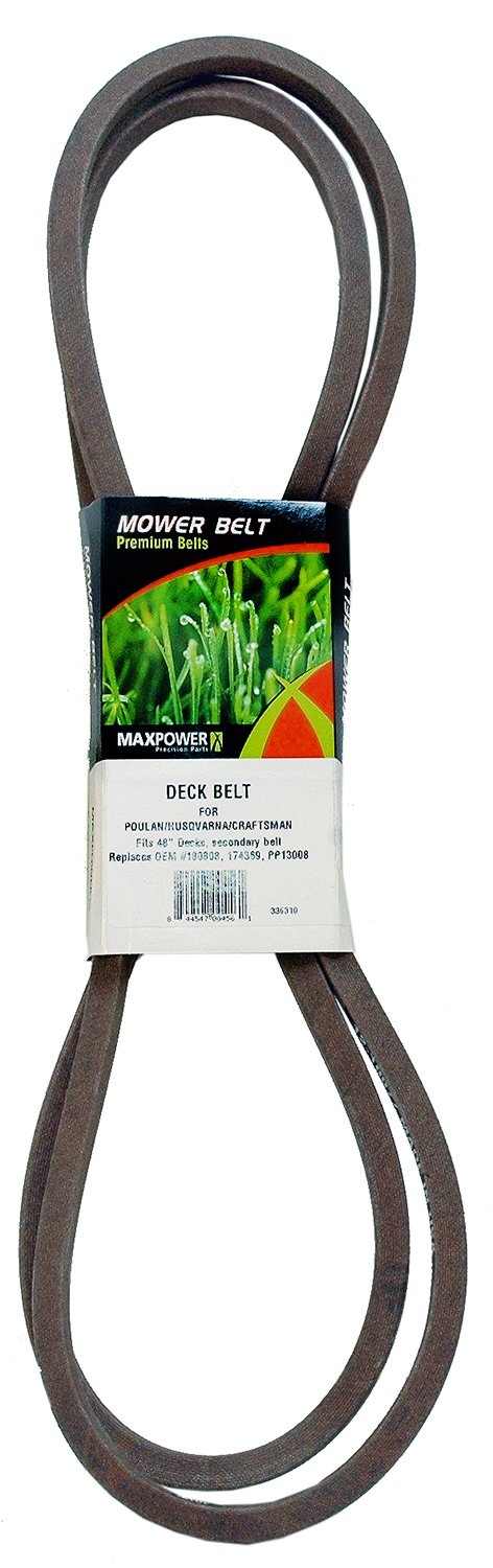 Maxpower 336310 Deck - Cinturón de Repuesto para Poulan/Husqvarna/Handwerker 174369, 180808, 532180808