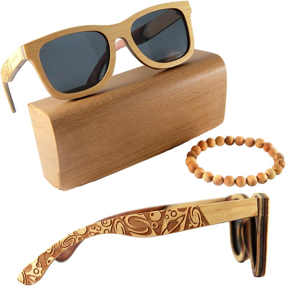 Orbitree - Wood Sunglasses for Men and Women. 100% Maple Wood