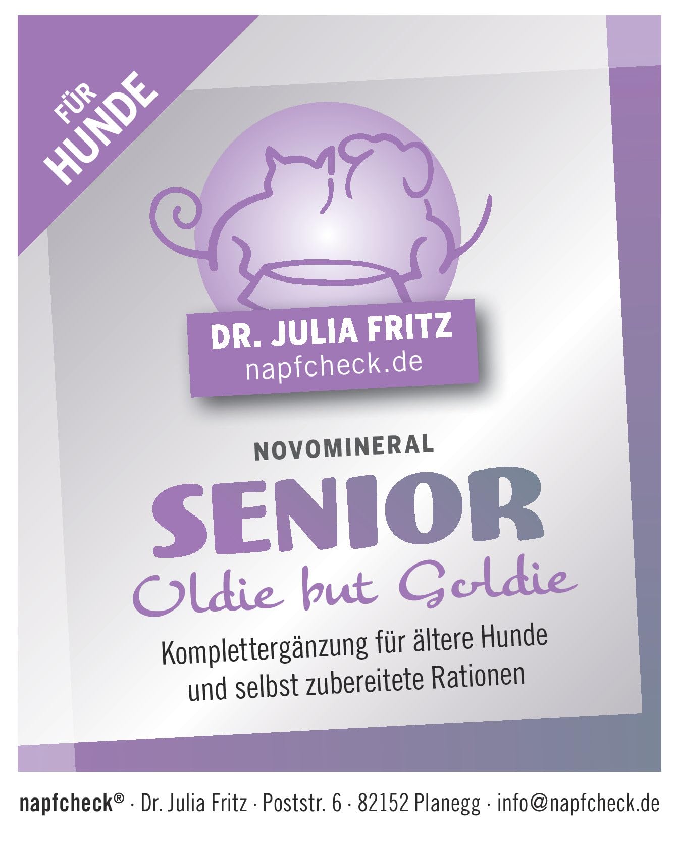 napfcheck Novomineral Senior - Rundumversorgung für ältere Hunde - 500 g