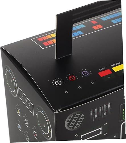 Miniatura 3 de MERRYHAPY 6 cajas de regalo de fiesta de los años 80, cajas de boom novedosas cajas retro de radio de colores mezclados para dulces retro de los