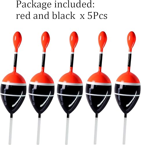 Miniatura 7 de THKFISH Flotadores de pesca Bobbers Slide Floats Balsa Fishing Bobber Slip Bobbers para Crappie Panfish Trucha Bass (1/2 oz 2 x 5.28 pulgadas) (1/6